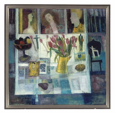 Tulip Window by Marj Bond - Auction record, sale price, and art valuation. Compare with similar artists and explore comparable artworks.