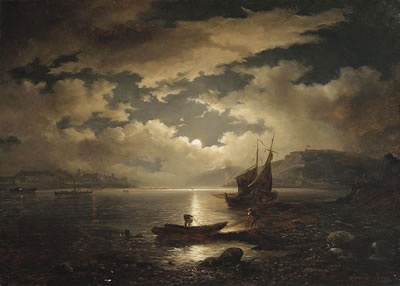 Fishing by moonlight