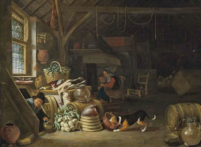 A kitchen interior