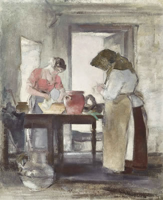 Sample artwork by Edmund Blampied (1886 - 1966), known for etching, drypoint, caricature, illustration and painting - View similar artists and auction records