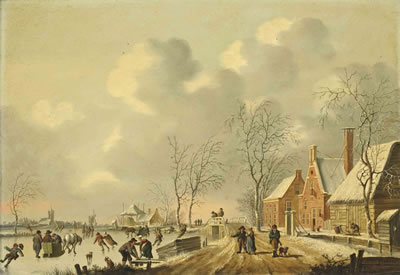 Sample artwork by Fredericus Theodorus (FT) Renard (1778 - 1820), known for figure, genre and landscape with structures paintings, topography - View similar artists and auction records