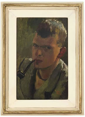 Portrait of William Dring: Self-portrait