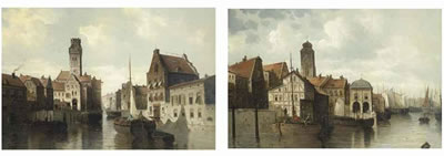 A busy Northern European port; and Another similar (2)