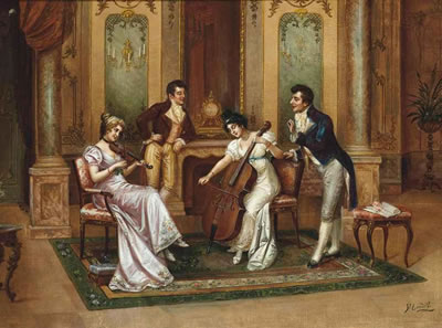 At the recital by Frederick Lenditz - Auction record, sale price, and art valuation. Compare with similar artists and explore comparable artworks.