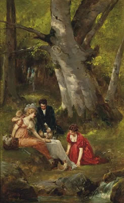 A picnic in the forest