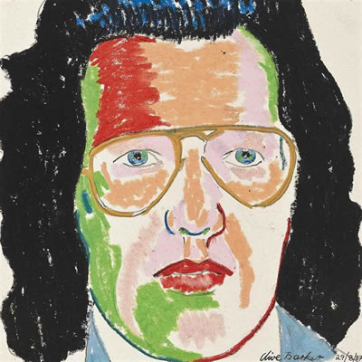 Portrait of Clive Barker: Self-portrait