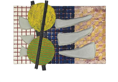 Sample artwork by Stephen Buckley (Born 1944), known for mod painting - View similar artists and auction records