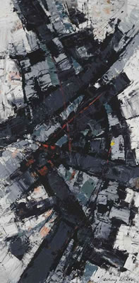 Sample artwork by Frank Avray Wilson (1914 - 2009), known for abstract expressionist painting - View similar artists and auction records