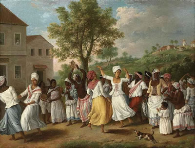 A Negroes Dance in the Island of Dominica