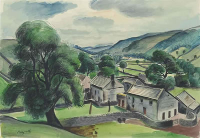 Yorkshire Dales (illustrated); and Canal scene, Leeds by Roland Vivian Pitchforth - Auction record, sale price, and art valuation. Compare with similar artists and explore comparable artworks.
