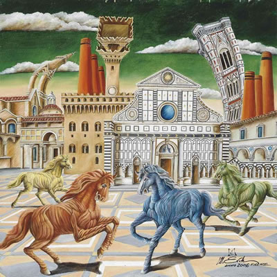 Firenze by Michele Evola - Auction record, sale price, and art valuation. Compare with similar artists and explore comparable artworks.