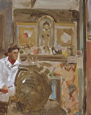 Self-Portrait in Duncan's Studio