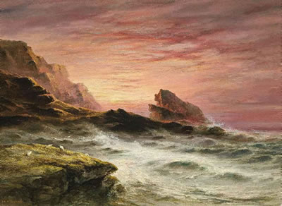 Sunset at Plemont Point, Jersey