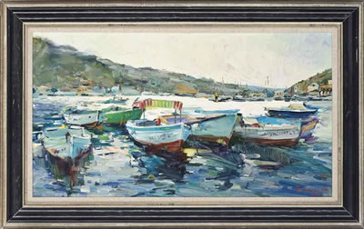 The harbour by Natalya Tretyakova - Auction record, sale price, and art valuation. Compare with similar artists and explore comparable artworks.