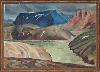 Kirkjufell Fjallbaksveg by Eggert Gudmundsson - Auction record, sale price, and art valuation. Compare with similar artists and explore comparable artworks.