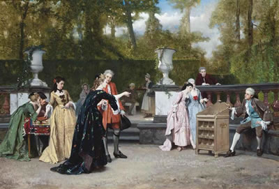 La charmante adversaire by Auguste Serrure - Auction record, sale price, and art valuation. Compare with similar artists and explore comparable artworks.