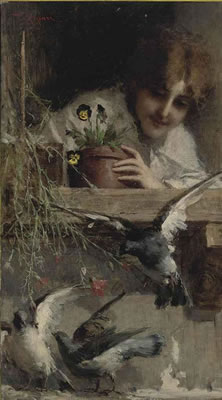 Piccioni alla finestra