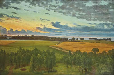 Returning from the coast at dusk