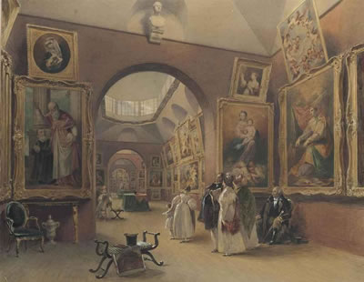 Viewing at Dulwich Picture Gallery by James Stephanoff - Auction record, sale price, and art valuation. Compare with similar artists and explore comparable artworks.