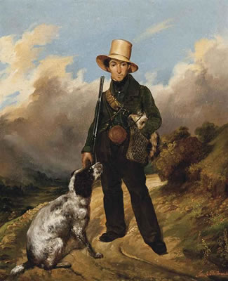 A huntsman and his faithful friend