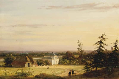 Figures taking a stroll by a hunting lodge by Johannes Pieter Van Wisselingh - Auction record, sale price, and art valuation. Compare with similar artists and explore comparable artworks.