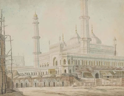 The Mosque adjacent to the Imambara of Nawab Asaf-ud-daulah, Lucknow by Thomas Longcroft - Auction record, sale price, and art valuation. Compare with similar artists and explore comparable artworks.