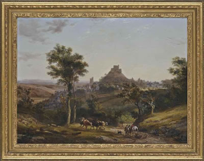 View of Launceston Castle, Cornwall