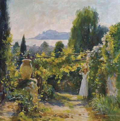 Sample artwork by Jane De Glehn (1873 - 1961), known for portrait and figure painting - View similar artists and auction records