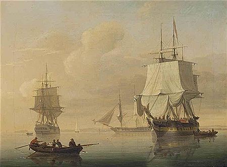 Merchantmen drifting in light airs off Avonmouth, Bristol by Joseph Walter - Auction record, sale price, and art valuation. Compare with similar artists and explore comparable artworks.