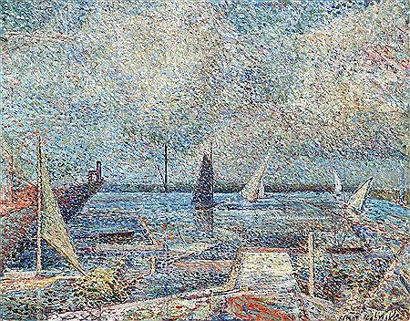 Harbour scene (recto); Landscape (verso) by Elliott Seabrooke - Auction record, sale price, and art valuation. Compare with similar artists and explore comparable artworks.