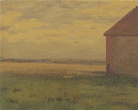 The rubbing house, Old Cambridgeshire Course, Newmarket