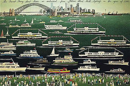 The Great Ferry Boat Race as witnessed from Milson's Point, North Sydney in the year of 1986
