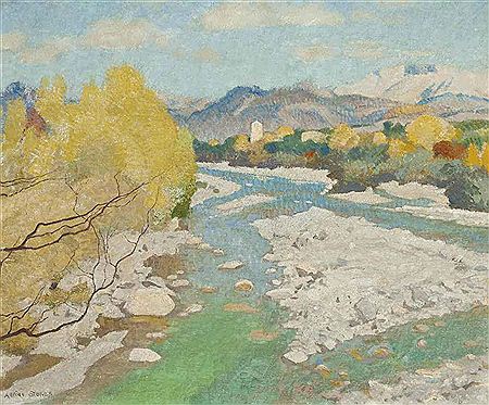 River landscape, France