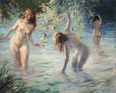 Les baigneuses