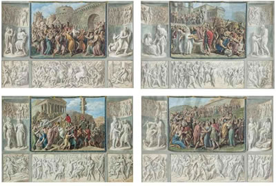 Scenes from Roman history (4) by Luigi Ademollo - Auction record, sale price, and art valuation. Compare with similar artists and explore comparable artworks.