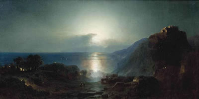 A seascape in moonlight by Johann Wilhelm Julius Kohnholz - Auction record, sale price, and art valuation. Compare with similar artists and explore comparable artworks.