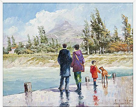 A leisurely walk; and A day at the beach (2)