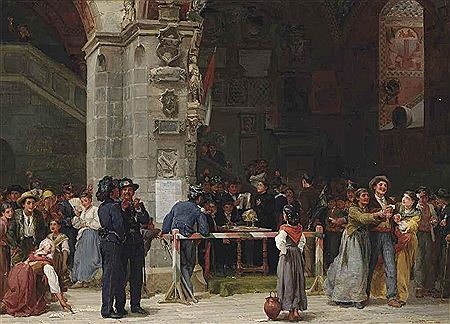 Drawing for military service - modern Italy