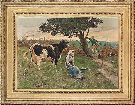THE DAIRYMAID AND HER ADMIRERS