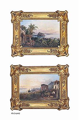 Carrying fruit before Ischia; and Carrying water at dusk before a Temple on the Baja coast, Italy by Ercole Gigante - Auction record, sale price, and art valuation. Compare with similar artists and explore comparable artworks.