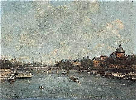 The river Seine at the Pont des Arts, Paris