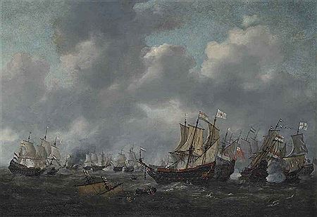 THE BATTLE OF LEGHORN, 4TH MARCH 1653, DURING THE FIRST ANGLO-DUTCH WAR (1652-54)