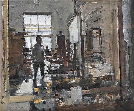 Portrait of Ken Howard: Study for Self Portrait II