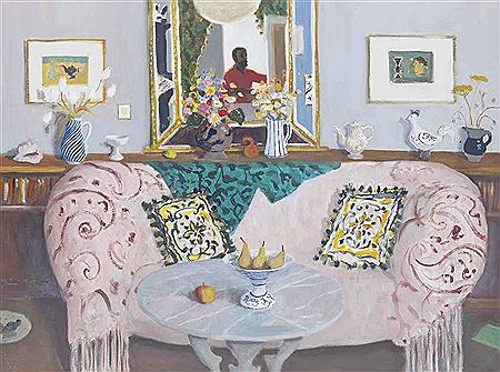 Portrait of David McClure: Sofa with Self-Portrait (third version)