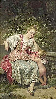 A muse of love by Eugen Johann Georg Klimsch - Auction record, sale price, and art valuation. Compare with similar artists and explore comparable artworks.