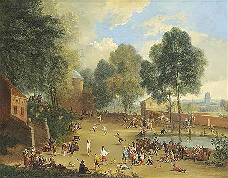 A village landscape with figures playing ball games by Alexander Bredael - Auction record, sale price, and art valuation. Compare with similar artists and explore comparable artworks.