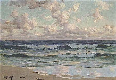 Waves breaking, dawn