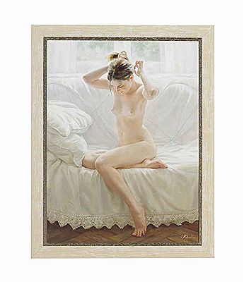 Sample artwork by Anna Marinova (Born 1983), known for painting, figure - View similar artists and auction records