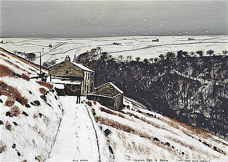 Sample artwork by Peter Brook (1927 - 2009), known for rural landscape painting, clouds and skies - View similar artists and auction records