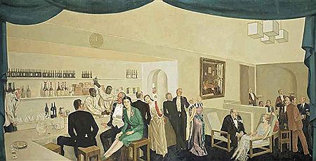 A Modern Cocktail Bar by Alfred Reginald Thomson - Auction record, sale price, and art valuation. Compare with similar artists and explore comparable artworks.